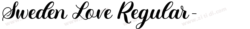 Sweden Love Regular字体转换